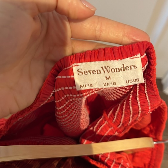 Seven Wonders Red Dress - Picture 7 of 8